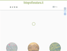 Tablet Screenshot of fotografixnatura.it